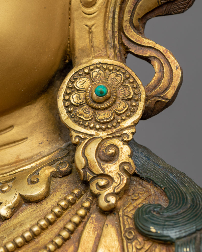 Green Tara Guided Meditation Sculpture | Tibetan Handcrafted Art