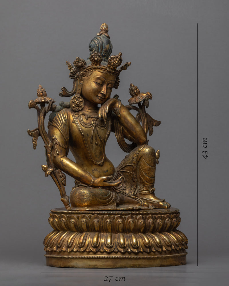 Chenrezig Antiques Statue | Buddhist Mother of Compassion