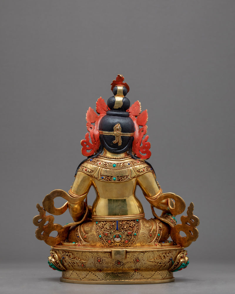 Tibetan Dzambhala Practice Statue | Buddhist's Wealth Deity Sculpture