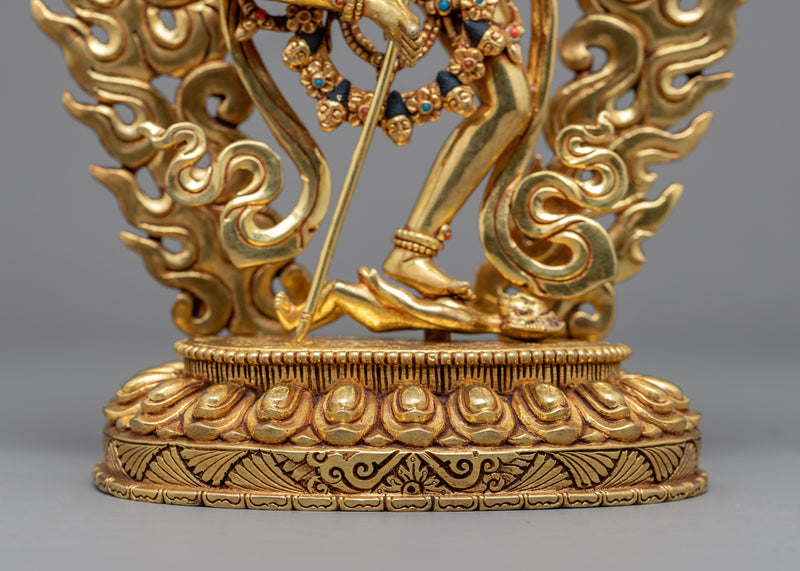 Dorje Phagmo Statue | Handmade Gold Gilded Sculpture