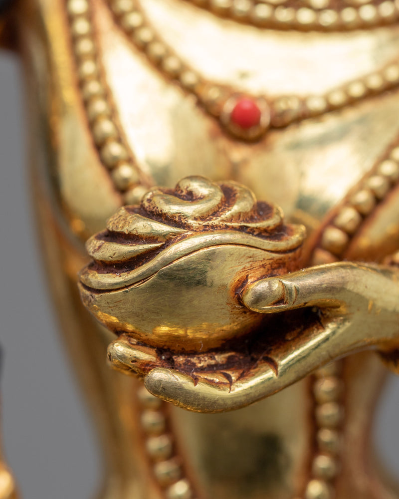 Dorje Phagmo Statue | Handmade Gold Gilded Sculpture