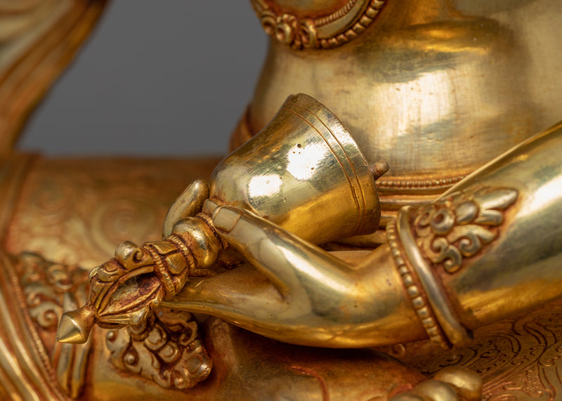 Red Vajrasattva Statue | Traditional Tibetan Hand Carved Artwork Of Vajrasattva