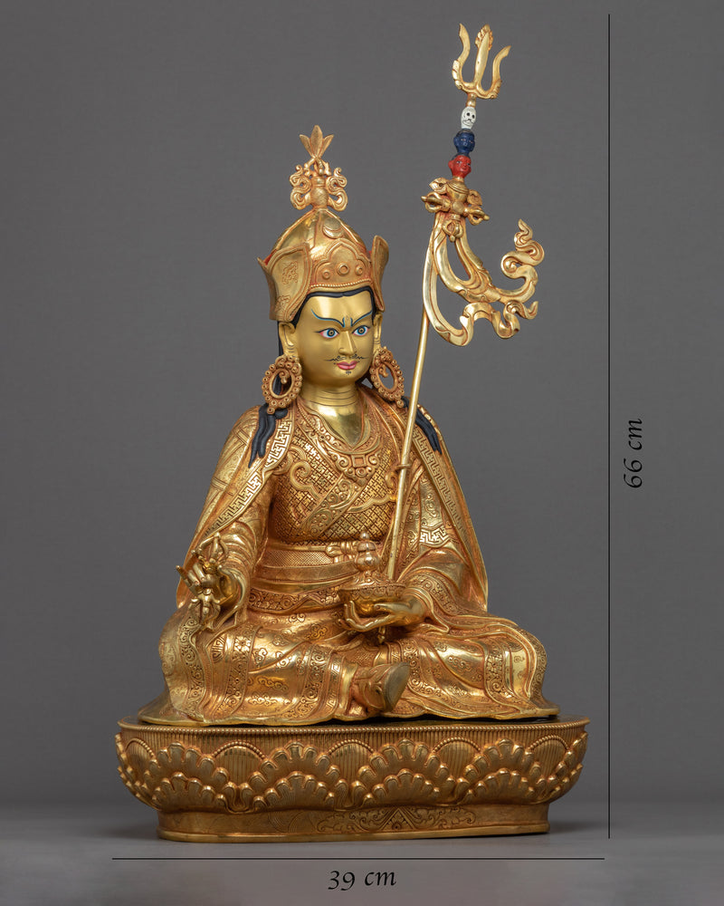 Buddha Padmasambhava Sculpture | Tibetan Buddha Sculpture For Mindfulness