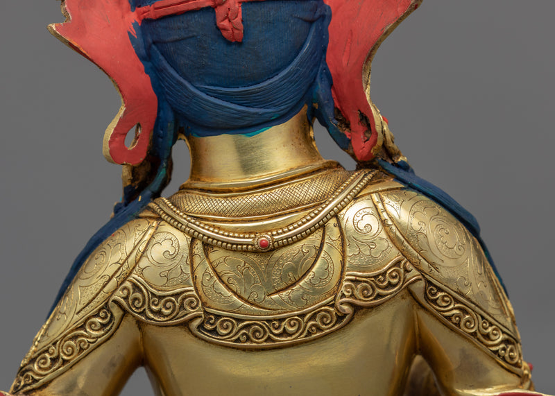 Gold-Gilded Statue For Heruka Vajrasattva Mantra Practice | Traditional Buddhist Art