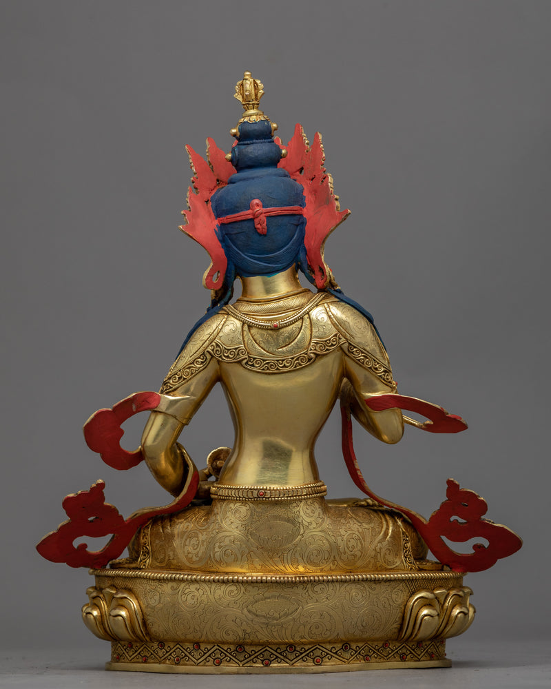 Gold-Gilded Statue For Heruka Vajrasattva Mantra Practice | Traditional Buddhist Art