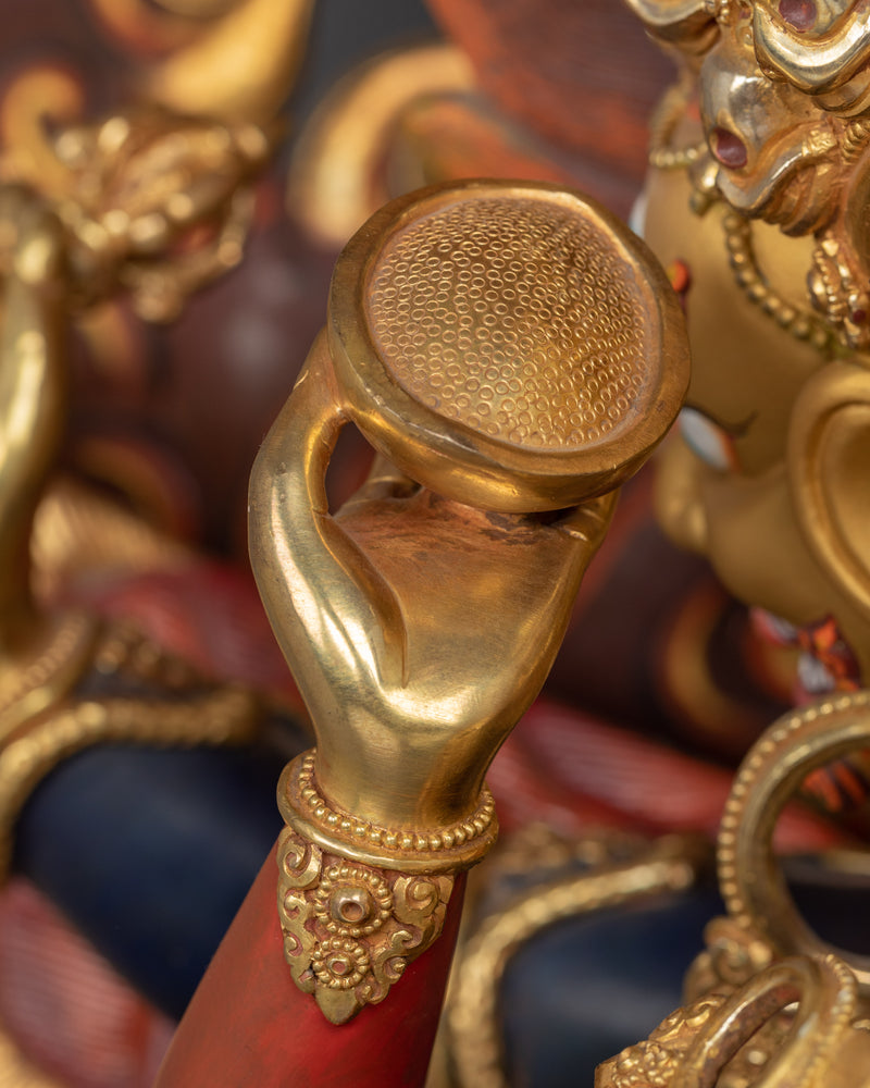 Gold-Gilded Statue For Vajrakilaya Sadhana Practice | Traditional Buddhist Art