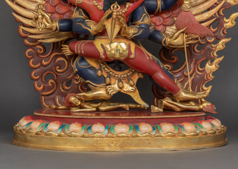 Gold-Gilded Statue For Vajrakilaya Sadhana Practice | Traditional Buddhist Art