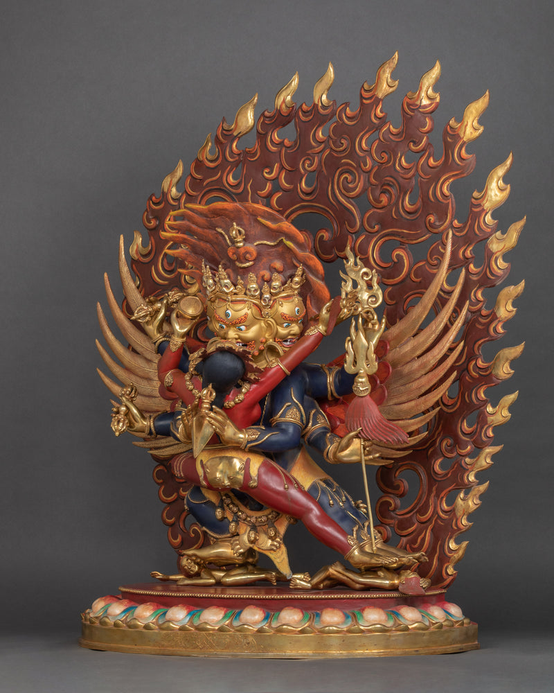 Gold-Gilded Statue For Vajrakilaya Sadhana Practice | Traditional Buddhist Art