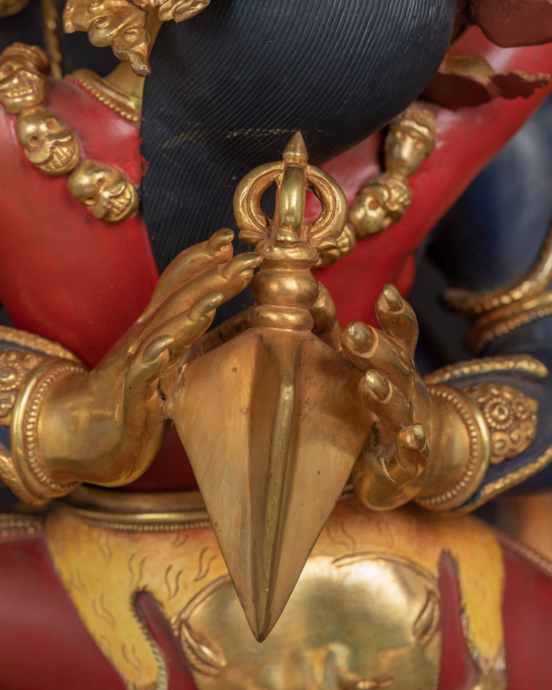 Gold-Gilded Statue For Vajrakilaya Sadhana Practice | Traditional Buddhist Art