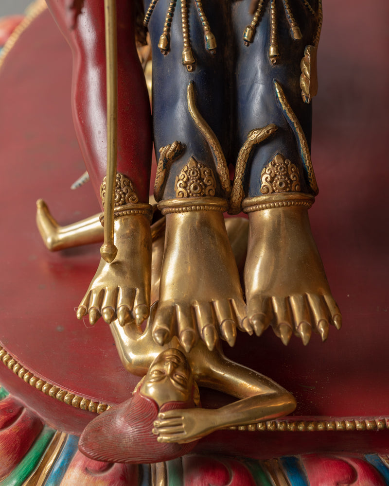 Gold-Gilded Statue For Vajrakilaya Sadhana Practice | Traditional Buddhist Art