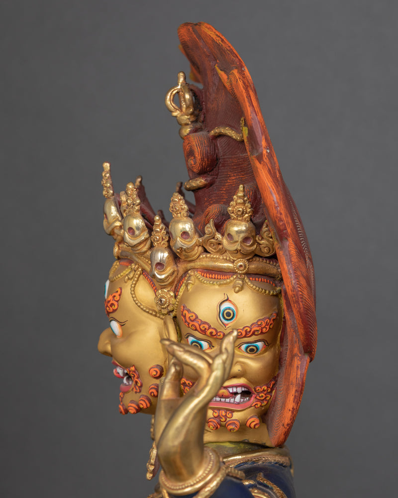 Gold-Gilded Statue For Vajrakilaya Sadhana Practice | Traditional Buddhist Art