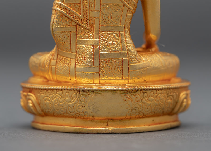 Miniature Shakyamuni Buddha Sculpture | Traditional Buddhist Art