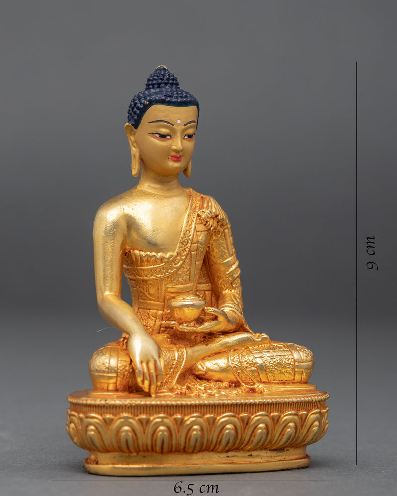 Miniature Shakyamuni Buddha Sculpture | Traditional Buddhist Art