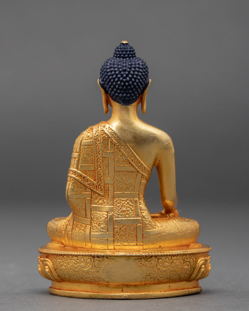 Miniature Shakyamuni Buddha Sculpture | Traditional Buddhist Art