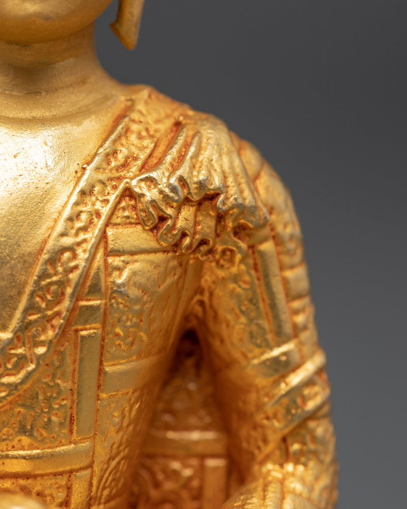 Miniature Shakyamuni Buddha Sculpture | Traditional Buddhist Art