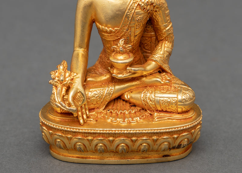 Small Medicine Buddha Sculpture | Bhaiṣajyaguru Healing Deity