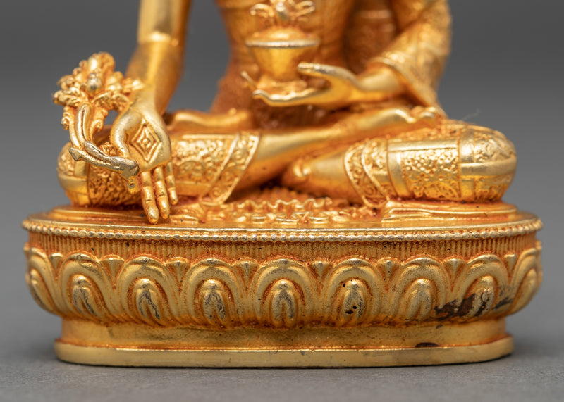 Small Medicine Buddha Sculpture | Bhaiṣajyaguru Healing Deity