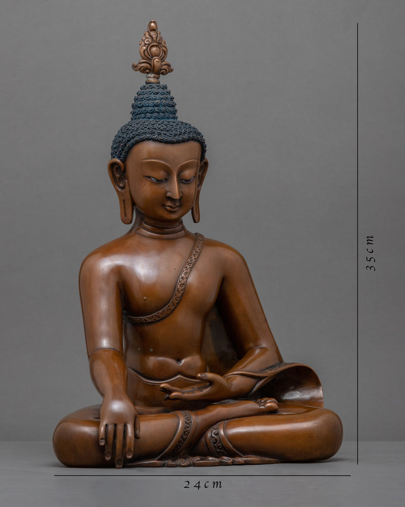 Traditional Home Decor Buddha Shakyamuni Statue | Himalayan Buddhist Art