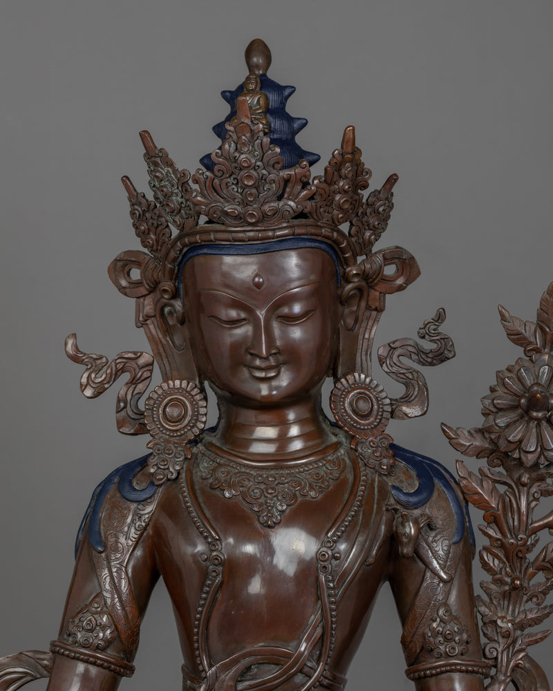 Himalayan Artwork For Chenrezig Mantra Benefits | Tibetan Buddha Sculpture For Mindfulness