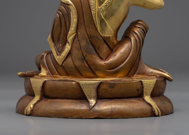 Milarepa Guru Yoga Statue | Traditionally Carved Buddhist Master Figurine