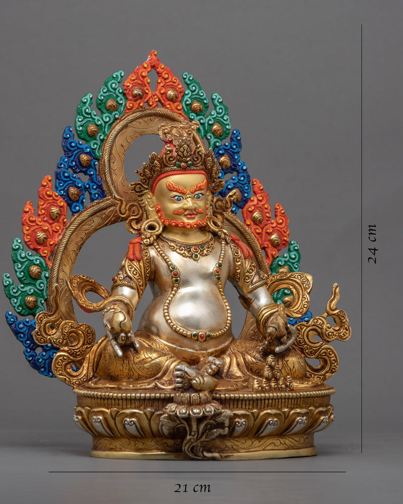 Gold-Gilded Wealth Buddha Statue | Dzambhala The Buddhist Wealth Deity