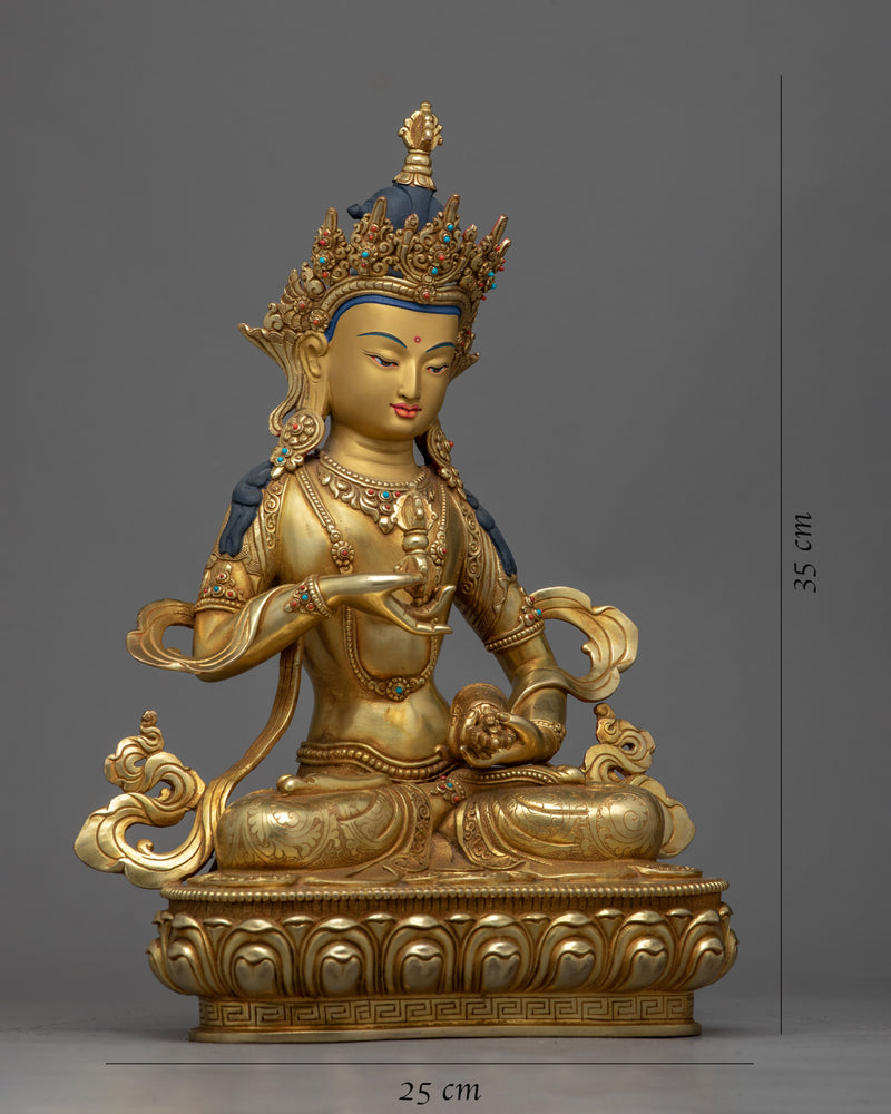 Himalayan Tibetan Statue For Vajrasattva Mantra Sanskrit Practice | Tantric Buddhist Deity Vajrasattva