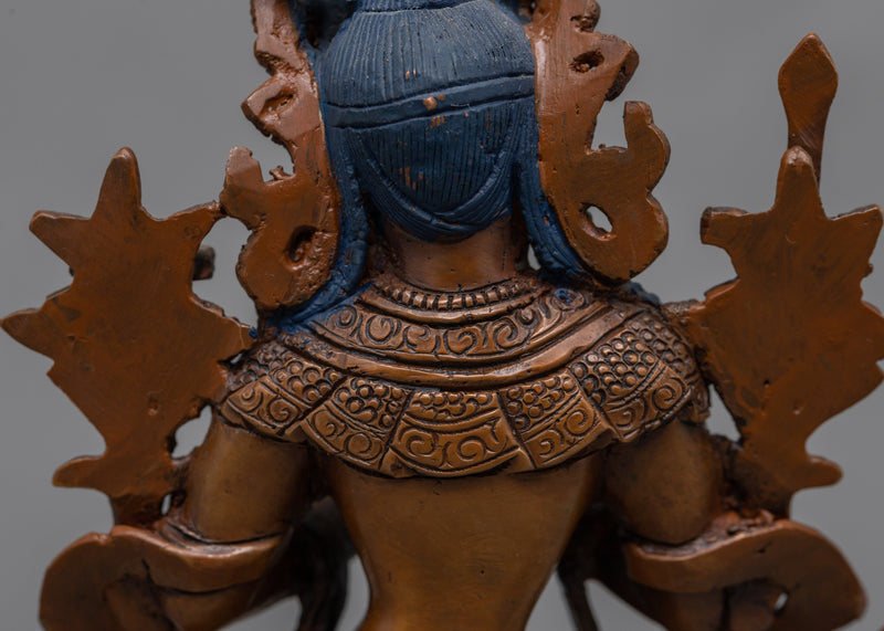 Tishna Manjushri Namasangiti Practice Statue | Tibetan Bodhisattva Of Wisdom Statue