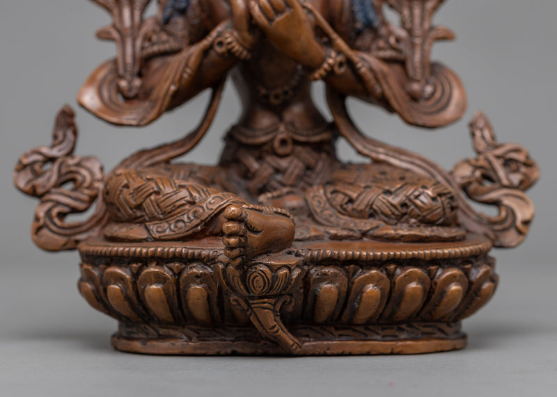 Tishna Manjushri Namasangiti Practice Statue | Tibetan Bodhisattva Of Wisdom Statue