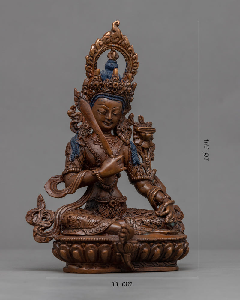 Manjushri Mantra Tibetan Practice Statue | Bodhisattva Of Wisdom Sculpture