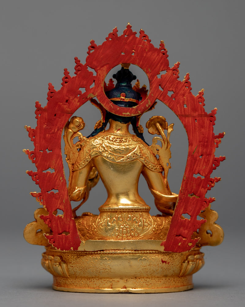 Mini White Tara Sculpture | Buddhist Long Life Deity