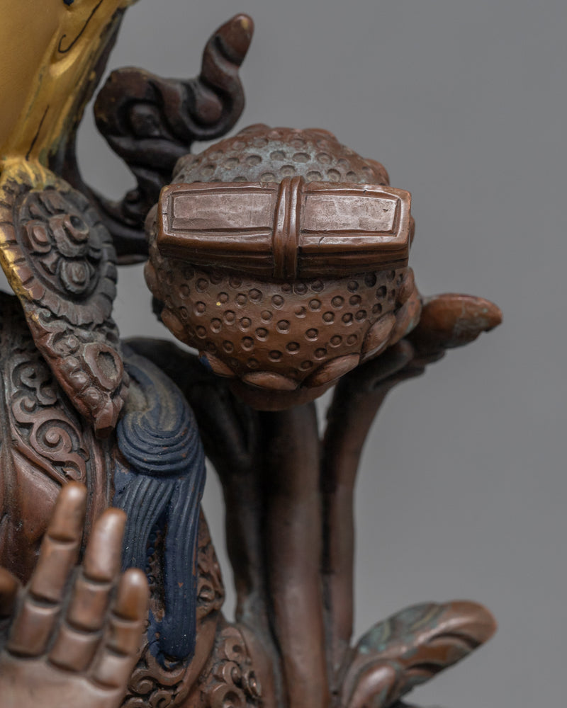 Manjushri Mudra Practice Statue | Historical Tibetan Buddhist Artwork