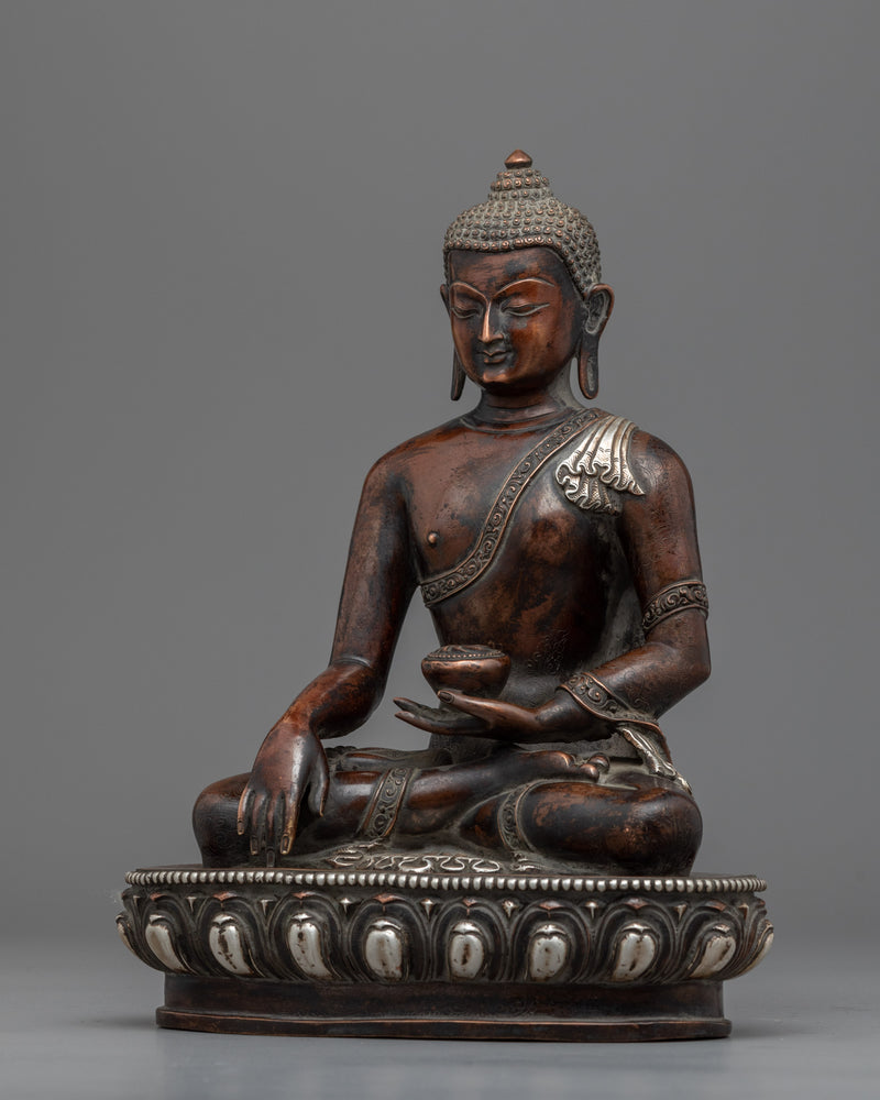 Shakyamuni Buddha Meditations Practice Statue | Traditionally Hand-Carved Buddha Art