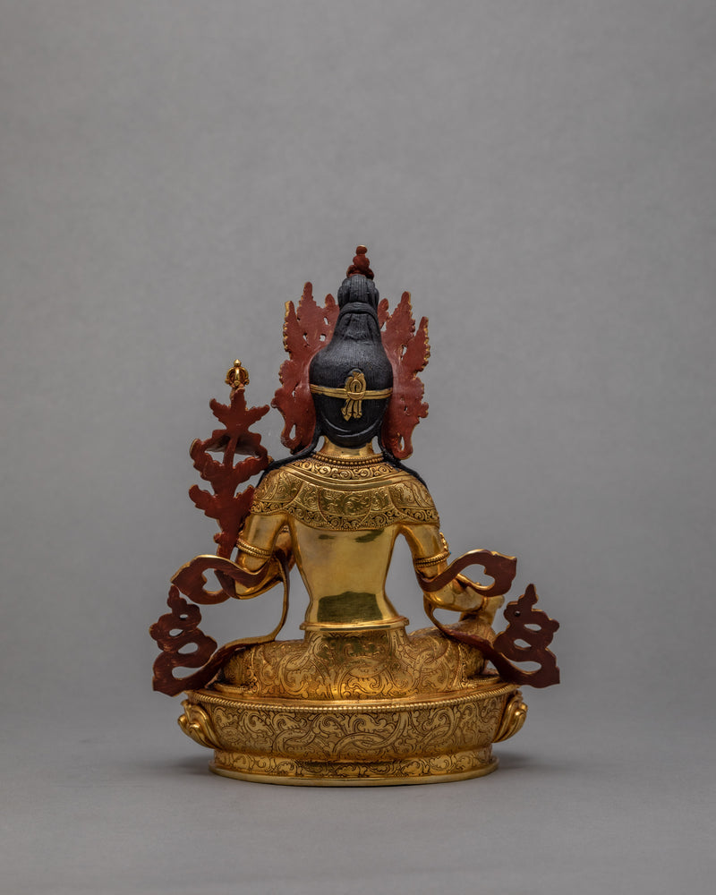 Emanations of 21 Tara Statues Collection | 24K Gold Himalayan Sculpture