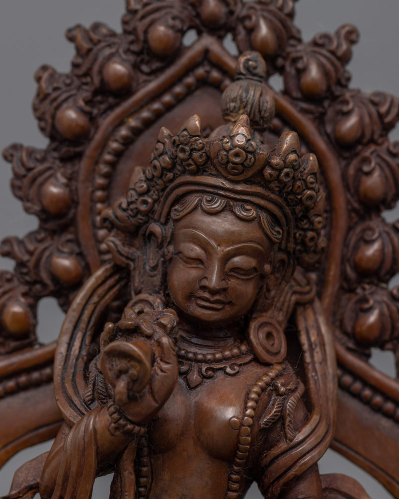 Goddess Marichi Copper Statue | The Goddess Of The Dawn Figurine