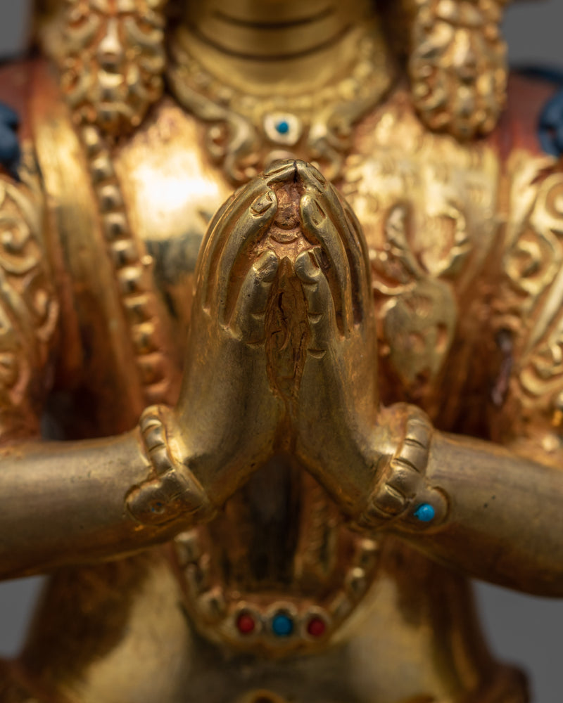 Himalayan 1000 Armed Avalokiteshvara Statue | Traditional Tibetan Bodhisattva Of Compassion