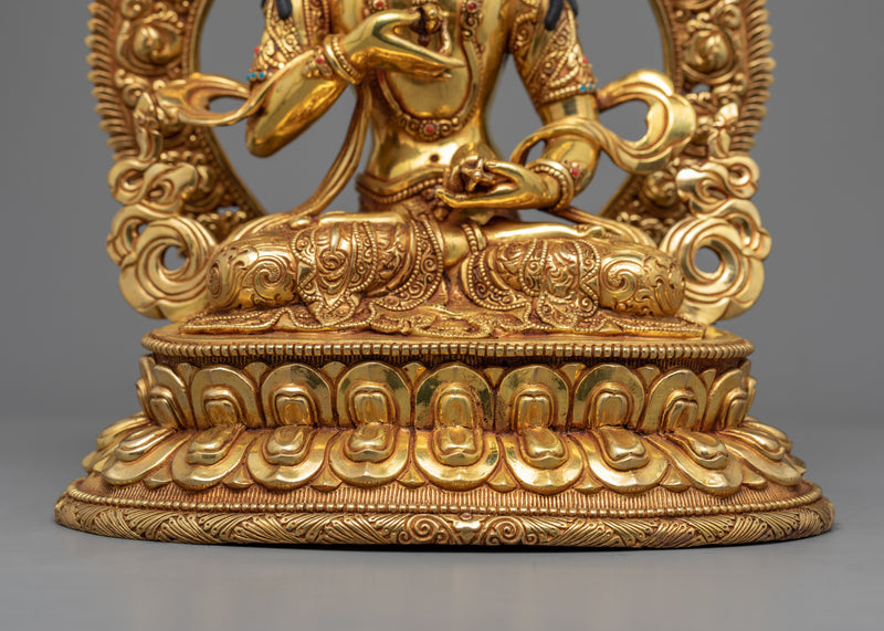 Dorje Sempa Mantra Sculpture | Himalayan Religious Statue For Virtue Practice