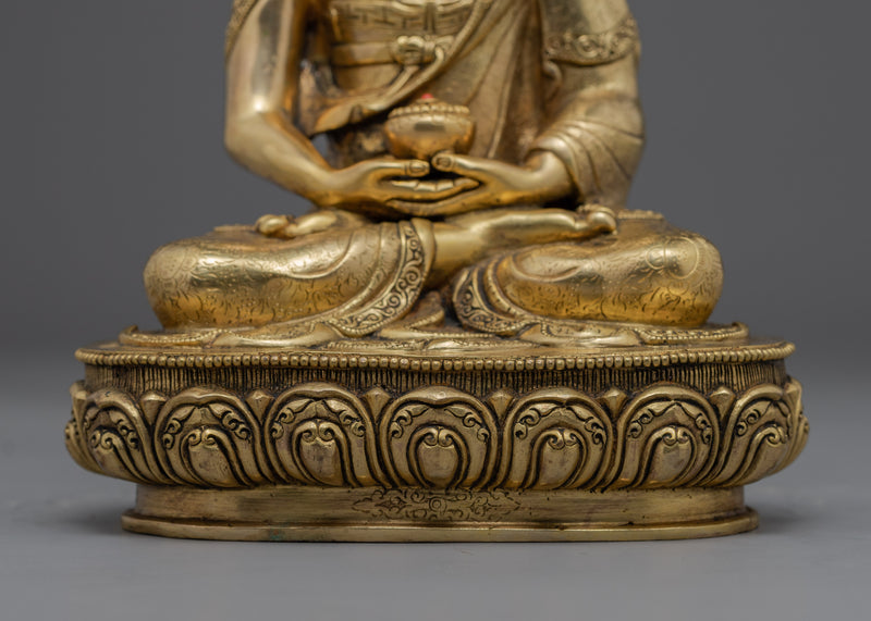 The Mantra Of Amitabha Buddha | Golden Statue To Practice Buddhism