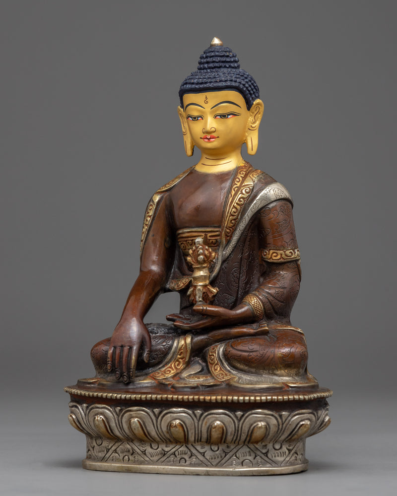 Akshobhya Buddha Altar Statue | Himalayan Traditionally Hand-carved