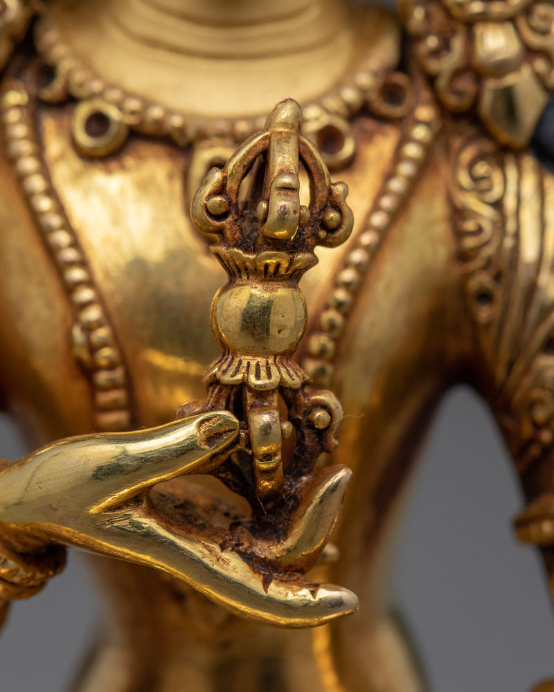 Adi Buddha Vajrasattva Statue | Himalayan Traditionally Hand-Sculpted Sculpture