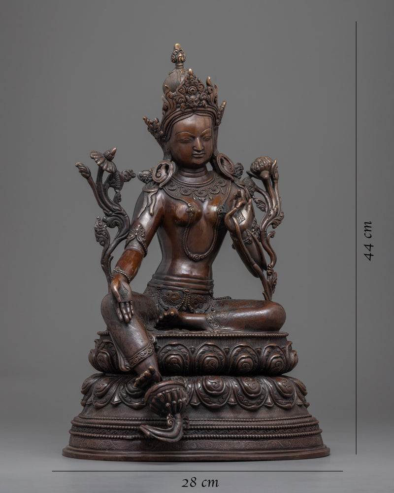 Jetsun Dolma Statue | Tibetan Buddhism Green Tara Statuette