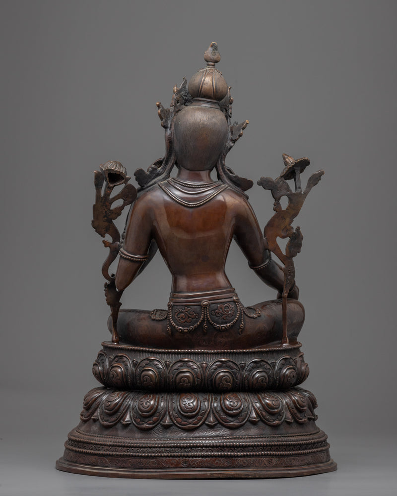 Jetsun Dolma Statue | Tibetan Buddhism Green Tara Statuette