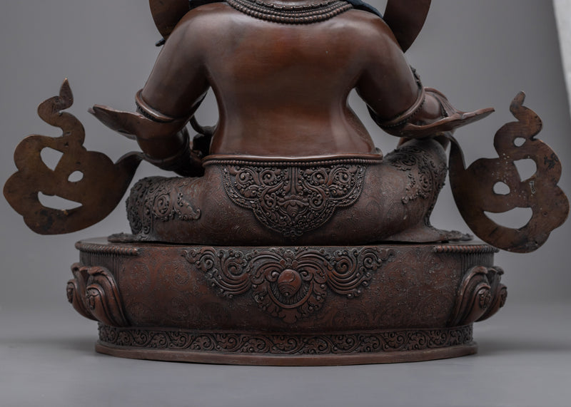 God Of Wealth And Prosperity Dzambhala | Himalayan Oxidized Art