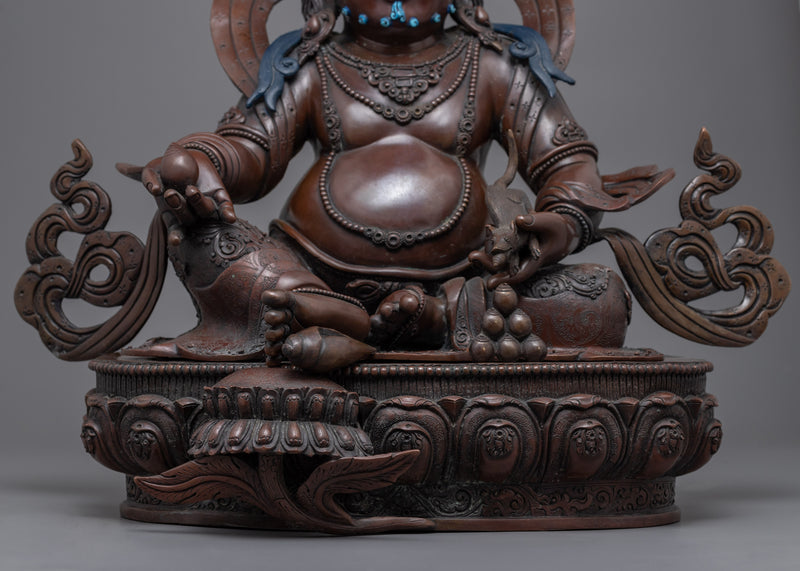 God Of Wealth And Prosperity Dzambhala | Himalayan Oxidized Art