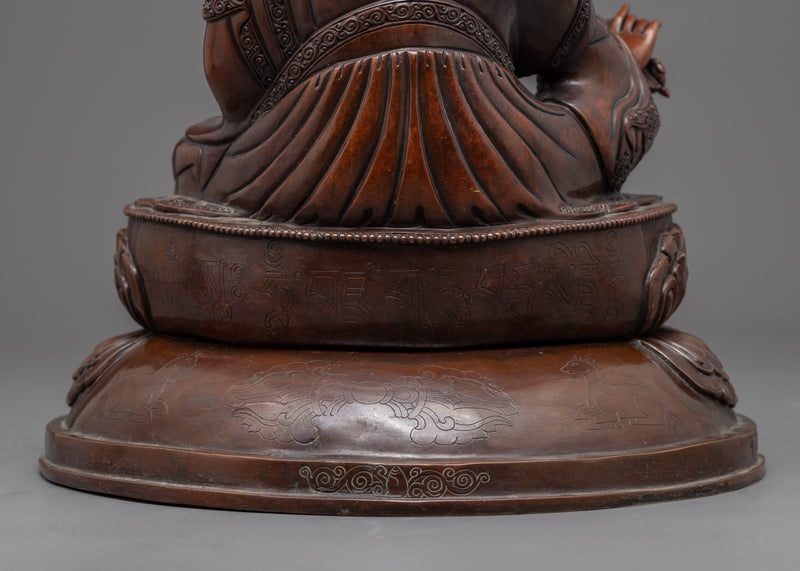 Maha Padmasambhava Sculpture | Oxidized Statue of Nepal