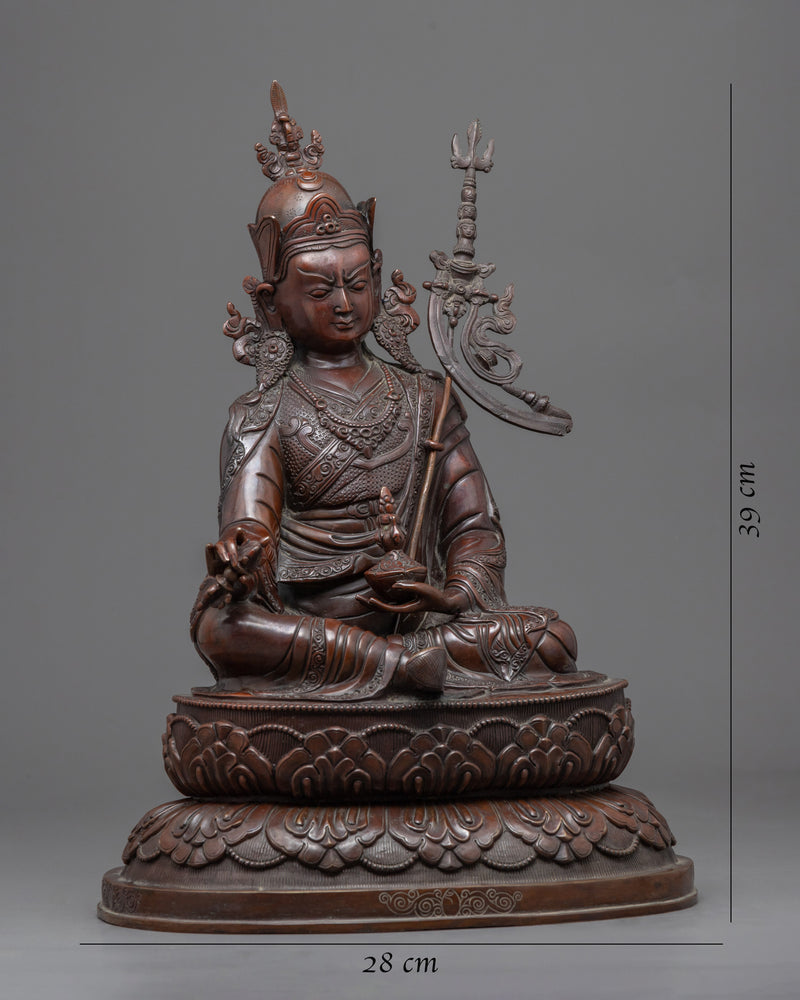 Maha Padmasambhava Sculpture | Oxidized Statue of Nepal