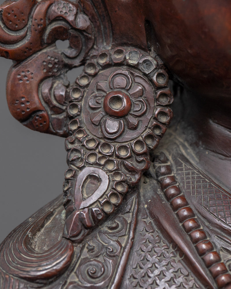 Maha Padmasambhava Sculpture | Oxidized Statue of Nepal