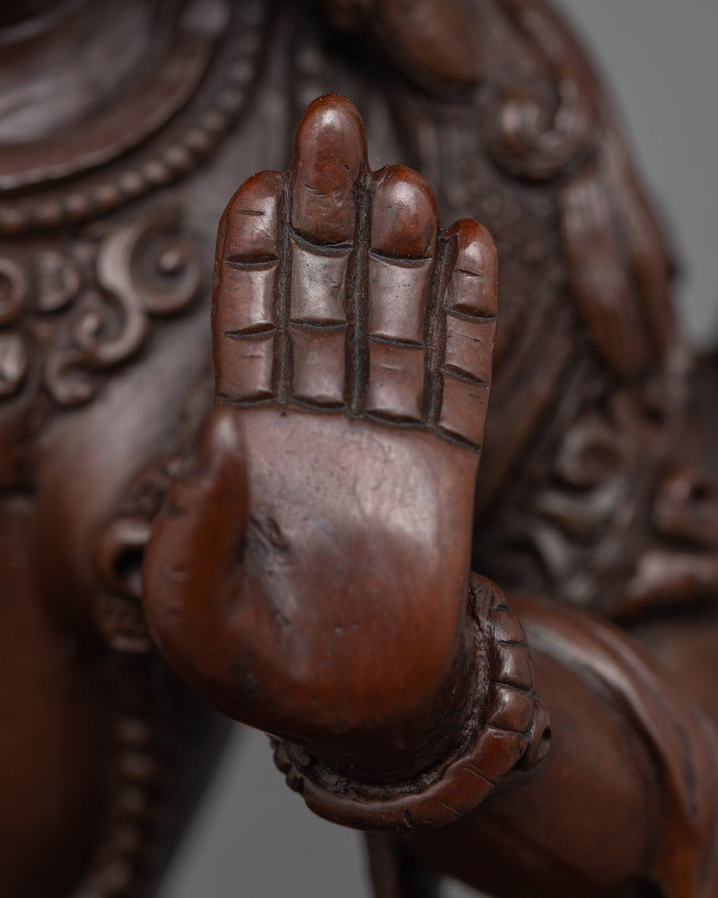 Traditionally Hand-Crafted Laxmi Ma Statue | Buddhist Deity Figurine For Ritual