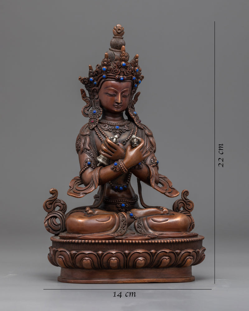 Tibetan Vajradhara Statue | Traditional Handcarved Buddhist Sculpture