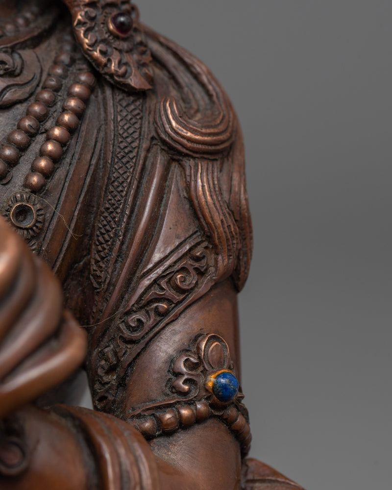 Tibetan Vajradhara Statue | Traditional Handcarved Buddhist Sculpture