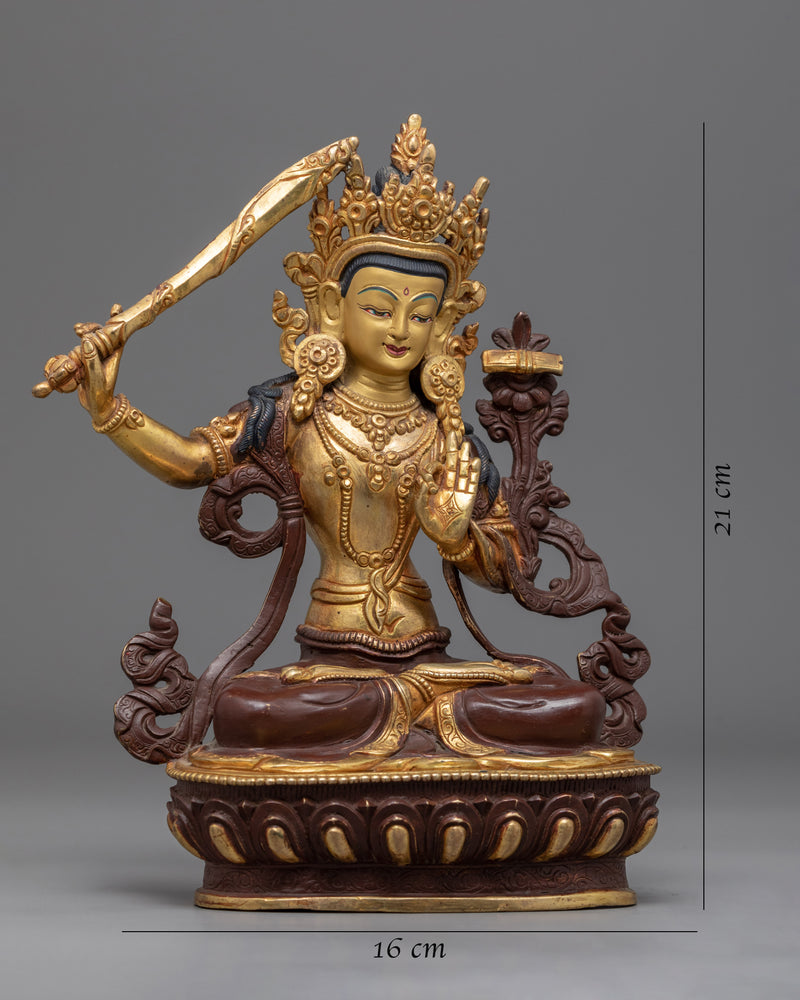 Manjushri Buddhism Bodhisattva Statue |  Wisdom Deity of Buddhism